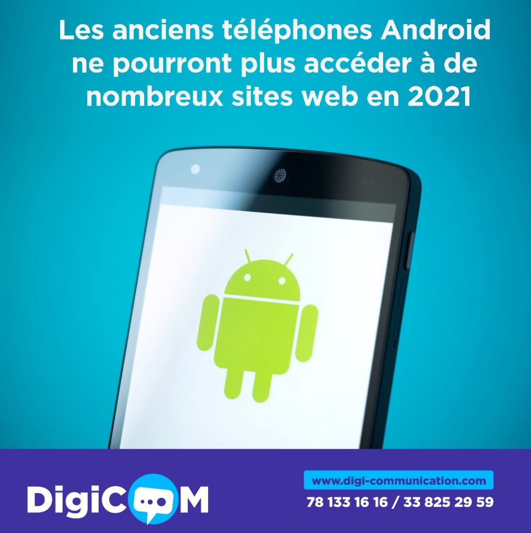 Les anciens téléphones Android ne pourront plus accéder à de nombreux sites web en 2021